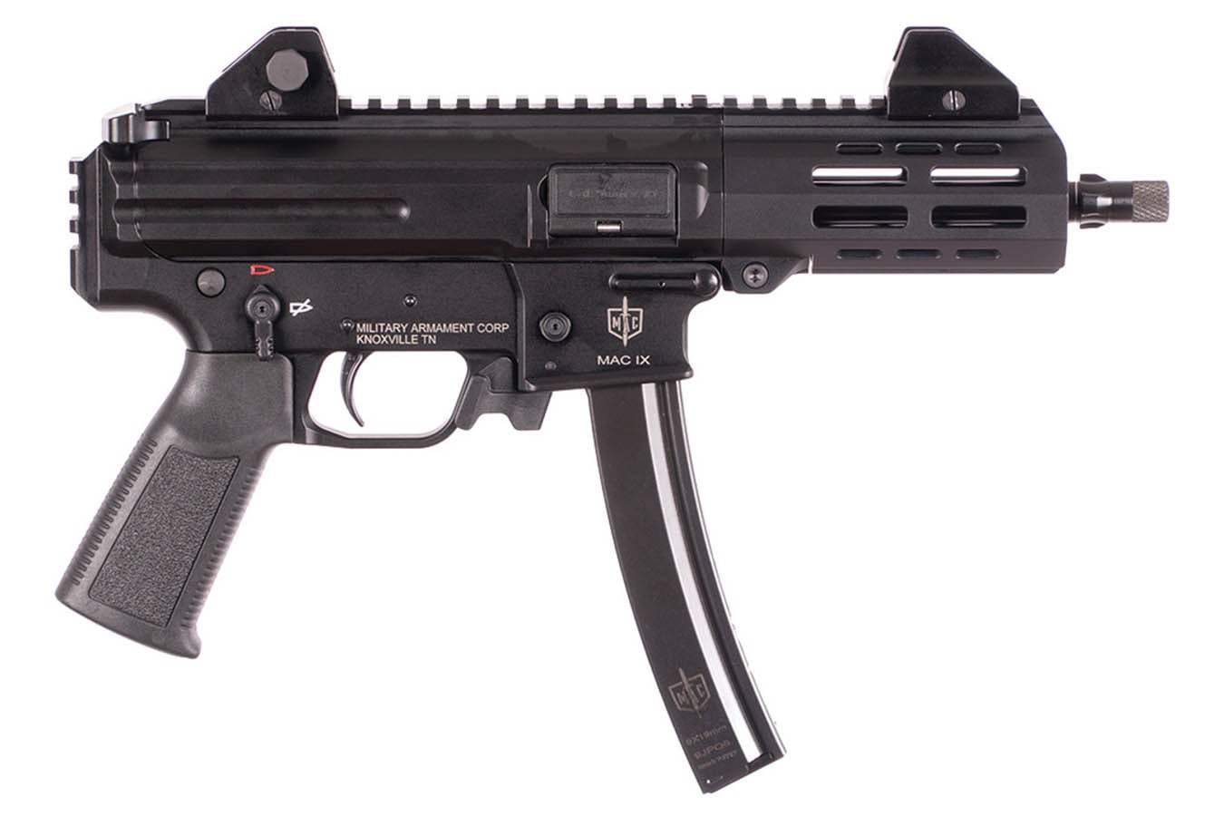 MILITARY ARMAMENT CORPORATION IX 9mm Direct Blowback Semi-Auto Pistol with M-LOK Handguard